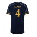 Real Madrid David Alaba #4 Replika Borta matchkläder Dam 2023-24 Korta ärmar